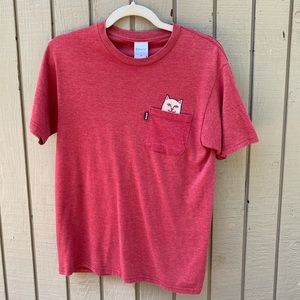 Ripndip Red Nermal Pocket Tee - Small